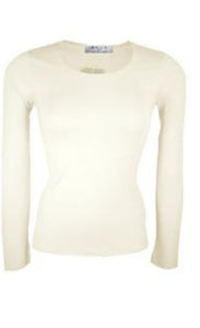 D.E.C.K BY DECOLLAGE  - PAULA CREAM ROUND NECK TOP