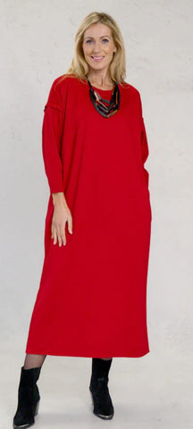 D.E.C.K BY DECOLLAGE - RED PUNTO MILANO DRESS